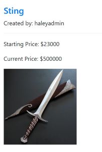 Commerce Listing - Sting