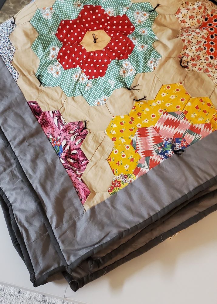 finished quilt folded finished quilt folded