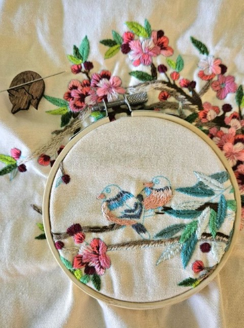 bird embroidery kit - birds